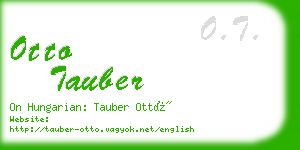 otto tauber business card